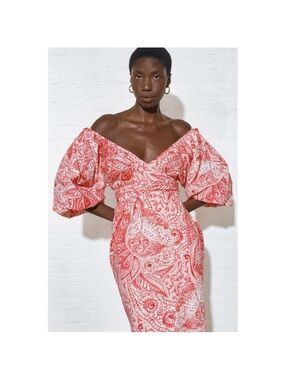 Mara Hoffman Puff-Sleeve Wrap Dress